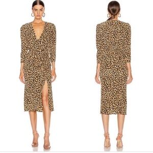 Veronica Beard leopard Arielle dress worn once  silk blend